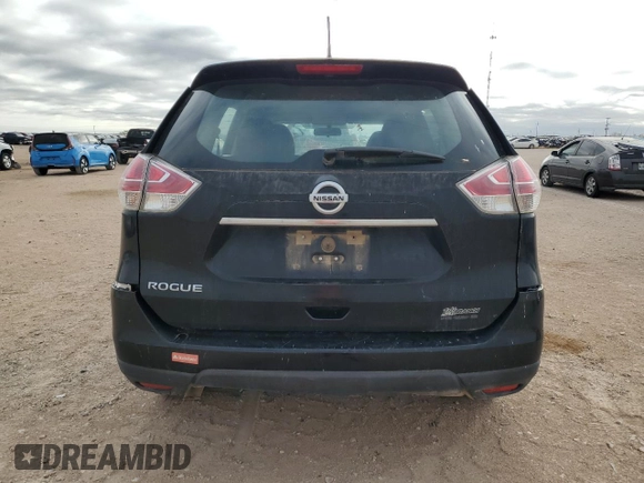 2016 Nissan Rogue SV with VIN KNMAT2MT4GP669689, listed as a Copart auction lot 52683635 with 199,221 mi miles and Salvage Title. Bid and sale history available at DreamBid. Image 6.