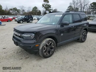 2021 Ford Bronco Sport Outer Banks with VIN 3FMCR9C66MRB08292, listed as a Copart auction lot 48526945 with 56,889 mi miles and Salvage Title. Bid and sale history available at carsss.com. Image 1.