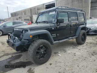 2018 Jeep Wrangler JK Unlimited Sport with VIN 1C4BJWDG5JL895601, listed as a Copart auction lot 42246485 with 82,107 mi miles and Salvage Title. Bid and sale history available at carsss.com. Image 1.