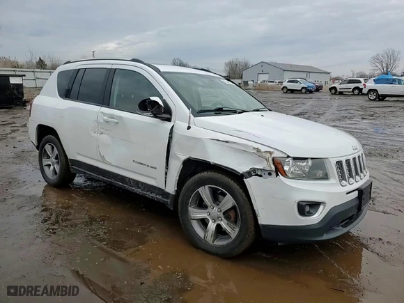 2017 Jeep Compass High Altitude with VIN 1C4NJDEB7HD129801, listed as a Copart auction lot 43848025 with 93,130 mi miles and Salvage Title. Bid and sale history available at carsss.com. Image 11.