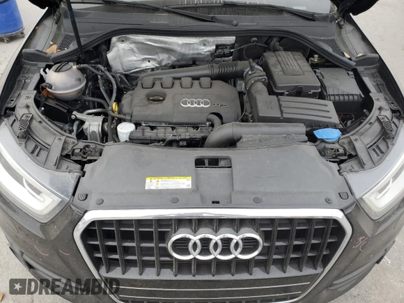 2015 Audi Q3 Prestige with VIN WA1FFCFS2FR001183, listed as a Copart auction lot 83607164 with 80,430 mi miles and Salvage title. Bid and sale history available at DreamBid. Image 12.