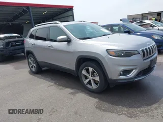2019 Jeep Cherokee Limited with VIN 1C4PJMDX1KD437169, listed as a IAAI auction lot 42389910 with 70,357 mi miles and . Bid and sale history available at DreamBid. Image 1.