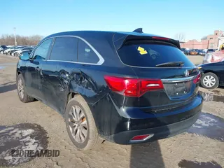 2015 Acura MDX Tech Pkg with VIN 5FRYD4H42FB031992, listed as a IAAI auction lot 41564215 with 125,042 mi miles. Bid and sale history available at carsss.com. Image 18.