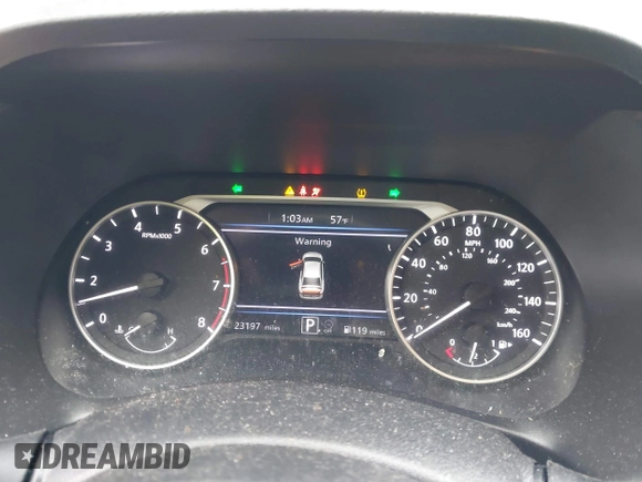 2024 Nissan Sentra SV with VIN 3N1AB8CV9RY223227, listed as a IAAI auction lot 41520323 with 23,197 mi miles and . Bid and sale history available at DreamBid. Image 7.