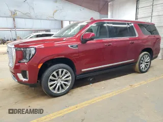 2022 GMC Yukon XL Denali with VIN 1GKS2JKL9NR240042, listed as a Copart auction lot 86247994 with 27,538 mi miles and Salvage Title. Bid and sale history available at carsss.com. Image 1.