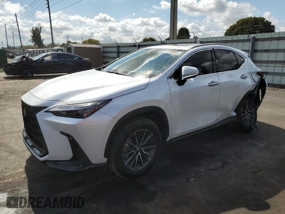 2024 Lexus NX 250 Premium with VIN 2T2GDCAZ6RC015232, listed as a Copart auction lot 43783045 with 6,722 mi miles and Salvage title. Bid and sale history available at DreamBid. Image 1.