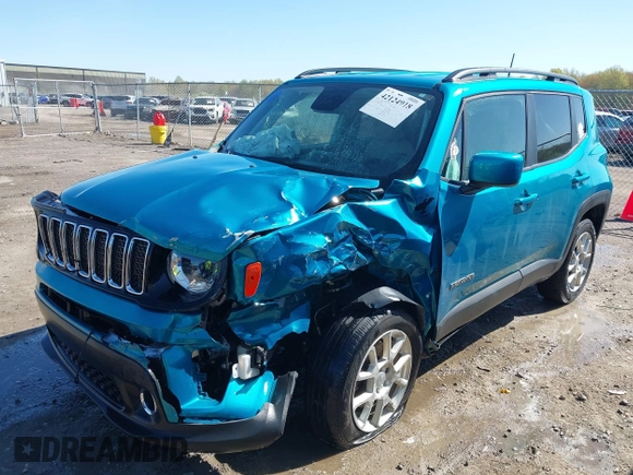 2020 Jeep Renegade Latitude with VIN ZACNJBBB3LPL02553, listed as a IAAI auction lot 42124918 with 72,899 mi miles and . Bid and sale history available at DreamBid. Image 18.