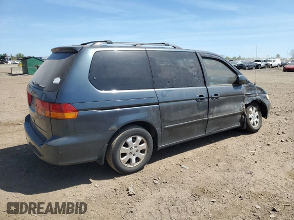 2003 Honda Odyssey EX-L z VIN 5FNRL189X3B088813, wystawiony jako Copart lot #56221685 z przebiegiem 204 443 mil mil oraz Szkoda całkowita • Salvage title. Historia ofert i sprzedaży dostępna na DreamBid. Obrazek 3.