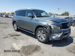 2017 Infiniti QX80 with VIN JN8AZ2NE4H9155253, listed as a Copart auction lot 61476684 with 116,579 mi miles and Salvage Title. Bid and sale history available at carsss.com. Image 4.