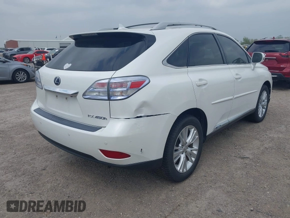2011 Lexus RX 450h with VIN JTJBC1BA8B2419892, listed as a IAAI auction lot 41895740 with 132,428 mi miles and . Bid and sale history available at DreamBid. Image 4.