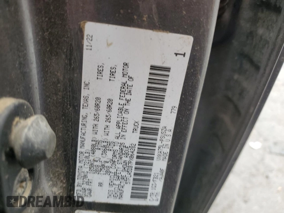 2023 Toyota Tundra SR5 with VIN 5TFLA5DB7PX064282, listed as a Copart auction lot 51097575 with Not provided miles and Salvage title. Bid and sale history available at DreamBid. Image 13.