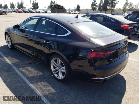 2019 Audi A5 Sportback Premium with VIN WAUANCF58KA010960, listed as a Copart auction lot 47604643 with 53,732 mi miles. Bid and sale history available at carsss.com. Image 2.