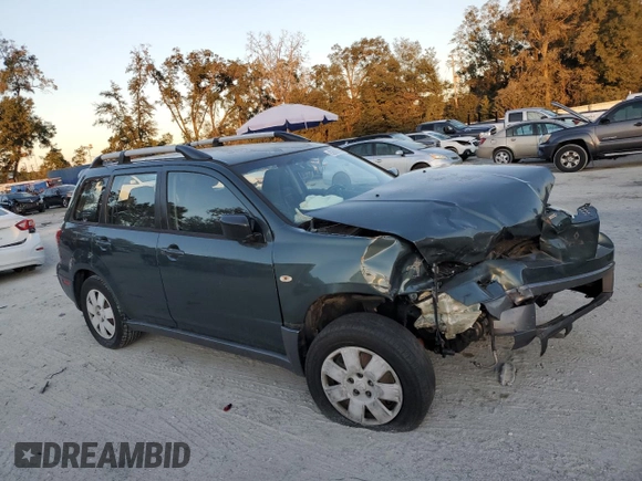 2005 Mitsubishi Outlander LS with VIN JA4LX31F55U007095, listed as a Copart auction lot 82609084 with 190,298 mi miles and Clean Title. Bid and sale history available at carsss.com. Image 4.