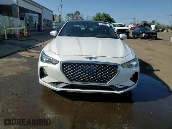 2021 Genesis G70 2.0T with VIN KMTG34LA8MU072565, listed as a Copart auction lot 54375895 with 93,275 mi miles and Salvage title. Bid and sale history available at DreamBid. Image 13.