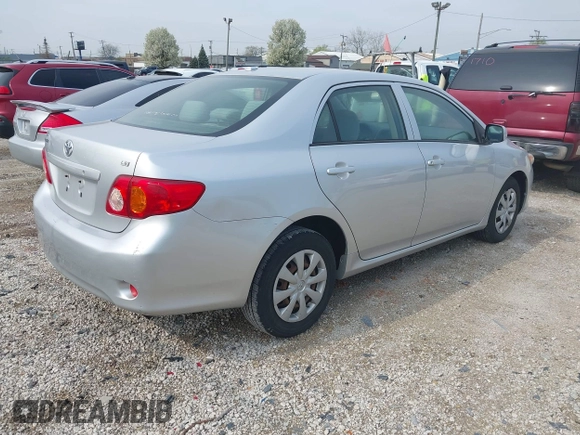 2009 Toyota Corolla with VIN JTDBL40EX9J029628, listed as a IAAI auction lot 42111711 with 168,226 mi miles. Bid and sale history available at carsss.com. Image 4.