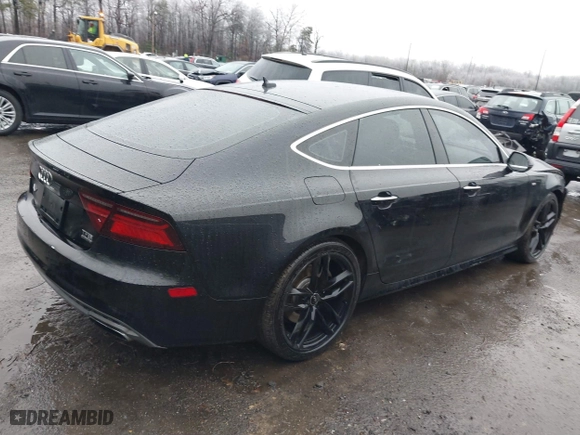 2017 Audi A7 Premium Plus with VIN WAUW2AFC5HN115474, listed as a IAAI auction lot 41494152 with 97,255 mi miles. Bid and sale history available at carsss.com. Image 4.