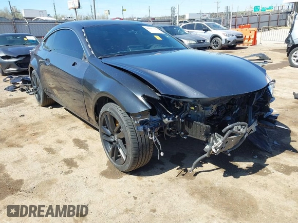2024 Lexus RC with VIN JTHDA5BC4R5012766, listed as a IAAI auction lot 41827949 with 959 mi miles. Bid and sale history available at carsss.com. Image 1.