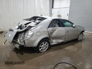 2007 Cadillac CTS with VIN 1G6DM57T070103712, listed as a Copart auction lot 80265324 with 0 mi miles and Salvage Title. Bid and sale history available at carsss.com. Image 3.