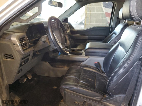 2022 Ford F-150 XL with VIN 1FTFW1E89NKD96826, listed as a Copart auction lot 47997285 with 52,921 mi miles and Salvage Title. Bid and sale history available at carsss.com. Image 7.