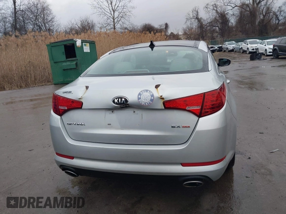 2013 Kia Optima EX with VIN 5XXGN4A78DG187706, listed as a IAAI auction lot 41424932 with 116,625 mi miles and . Bid and sale history available at DreamBid. Image 16.