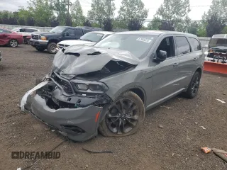 2021 Dodge Durango R/T z VIN 1C4SDJCT0MC759017, wystawiony jako Copart lot #57956325 z przebiegiem 55 451 mil mil oraz Szkoda całkowita • Salvage title. Historia ofert i sprzedaży dostępna na DreamBid. Obrazek 1.