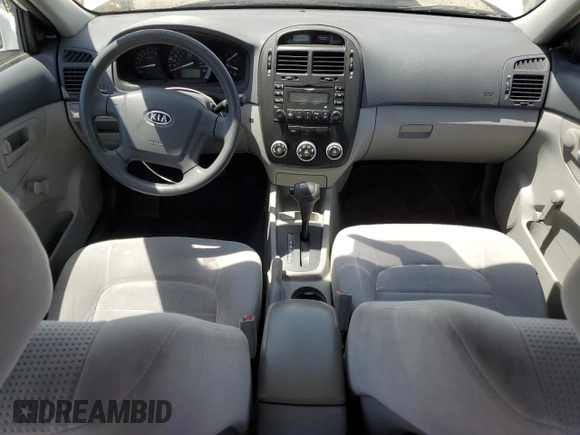 2009 Kia Spectra EX with VIN KNAFE222095665094, listed as a Copart auction lot 55830585 with 144,656 mi miles and Clean Title. Bid and sale history available at DreamBid. Image 8.