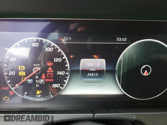 2020 Mercedes-Benz E-Class E 450 with VIN WDD1K6JB4LF125866, listed as a Copart auction lot 82025594 with 24,813 mi miles and Salvage Title. Bid and sale history available at carsss.com. Image 9.