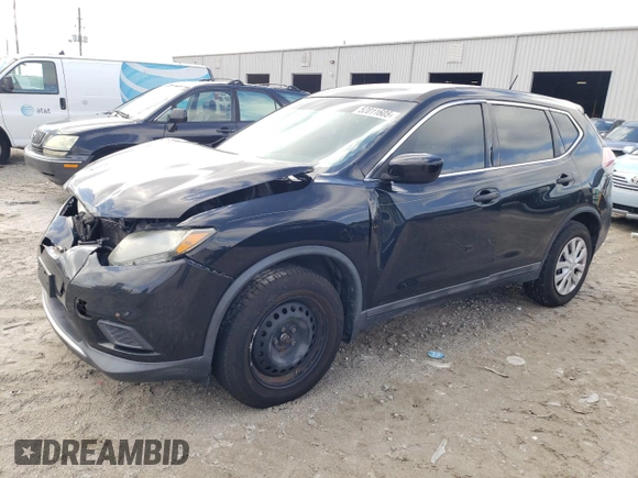 2016 Nissan Rogue S with VIN 5N1AT2MN7GC753882, listed as a Copart auction lot 52011605 with 109,565 mi miles and Salvage Title. Bid and sale history available at carsss.com. Image 1.