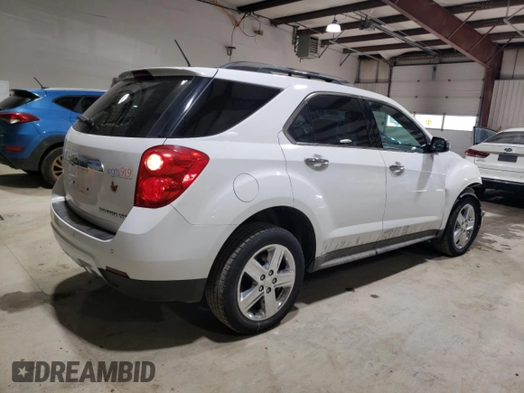 2014 Chevrolet Equinox LTZ with VIN 1GNALDEK2EZ138937, listed as a Copart auction lot 45473545 with 186,555 mi miles and Salvage Title. Bid and sale history available at carsss.com. Image 3.