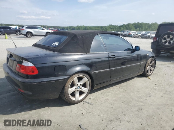 2006 BMW 3 Series 325Ci with VIN WBABW33436PX84792, listed as a Copart auction lot 57398335 with 147,239 mi miles and Clean title. Bid and sale history available at DreamBid. Image 3.