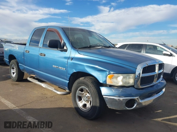 2004 Dodge 1500 SLT with VIN 1D7HA18N34S723850, listed as a IAAI auction lot 41501591 with 134,501 mi miles. Bid and sale history available at carsss.com. Image 1.