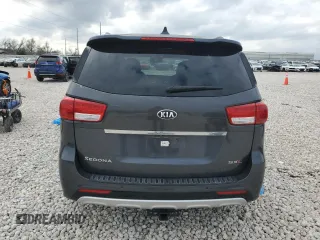 2017 Kia Sedona SX-L with VIN KNDME5C15H6343903, listed as a Copart auction lot 43872805 with 62,505 mi miles and Salvage Title. Bid and sale history available at carsss.com. Image 6.