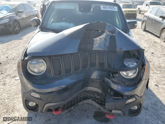 2021 Jeep Renegade Trailhawk with VIN ZACNJDC13MPN27221, listed as a Copart auction lot 48618925 with 45,449 mi miles and Salvage Title. Bid and sale history available at carsss.com. Image 14.