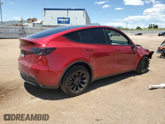 2024 Tesla Model Y Long Range z VIN 7SAYGDEE6RF156183, wystawiony jako Copart lot #61410155 z przebiegiem 27 112 mil mil oraz Szkoda całkowita • Salvage title. Historia ofert i sprzedaży dostępna na DreamBid. Obrazek 3.