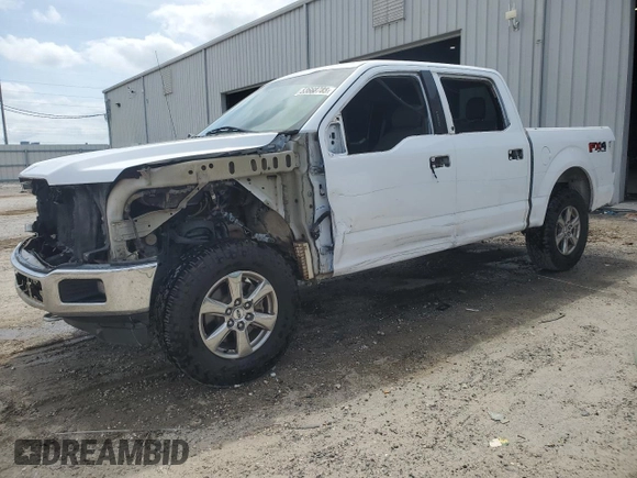 2018 Ford F-150 XL with VIN 1FTEW1E5XJKF72486, listed as a Copart auction lot 53668785 with 206,282 mi miles and Salvage Title. Bid and sale history available at carsss.com. Image 1.