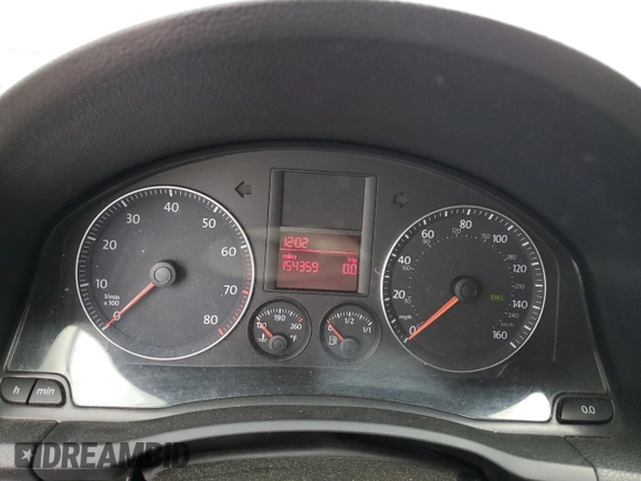 2009 Volkswagen Jetta S with VIN 3VWJZ71K99M059879, listed as a Copart auction lot 47478145 with 154,359 mi miles and Salvage title. Bid and sale history available at DreamBid. Image 9.