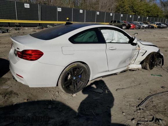 2016 BMW M4 with VIN WBS3R9C53GK336778, listed as a Copart auction lot 43962753 with 52,616 mi miles. Bid and sale history available at carsss.com. Image 3.