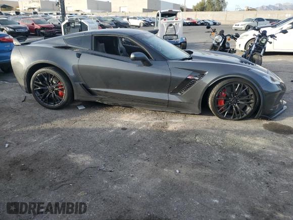 2017 Chevrolet Corvette Z06 1LZ with VIN 1G1YP2D61H5601885, listed as a Copart auction lot 84687114 with 41,827 mi miles and Salvage title. Bid and sale history available at DreamBid. Image 4.