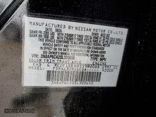 2025 Nissan Kicks SV with VIN 3N8AP6CA2SL320650, listed as a Copart auction lot 42855605 with 3,204 mi miles and Salvage Title. Bid and sale history available at carsss.com. Image 16.