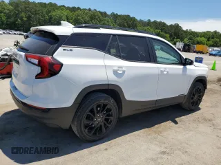 2024 GMC Terrain SLE with VIN 3GKALMEG6RL106451, listed as a Copart auction lot 57815815 with 14,803 mi miles and Salvage title. Bid and sale history available at DreamBid. Image 3.