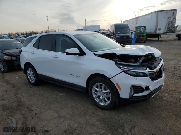 2024 Chevrolet Equinox LT with VIN 3GNAXKEG8RS209758, listed as a Copart auction lot 43823205 with 7,359 mi miles and Salvage Title. Bid and sale history available at carsss.com. Image 4.