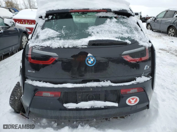 2017 BMW i3 with VIN WBY1Z8C32HV890917, listed as a Copart auction lot 38858423 with 0 mi miles. Bid and sale history available at carsss.com. Image 6.