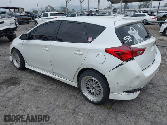 2016 Scion iM with VIN JTNKARJE3GJ507110, listed as a IAAI auction lot 41885833 with 247,020 mi miles. Bid and sale history available at carsss.com. Image 3.