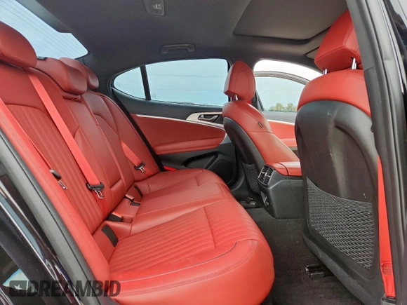2023 Genesis G70 2.0T with VIN KMTG34TA8PU120473, listed as a Copart auction lot 60895045 with 38,393 mi miles and Salvage title. Bid and sale history available at DreamBid. Image 10.