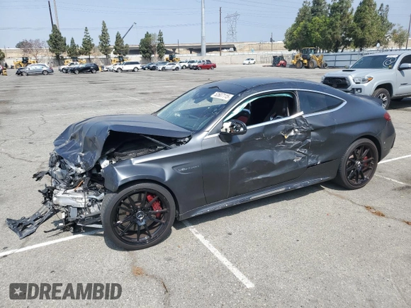 2019 Mercedes-Benz C 63 S AMG with VIN WDDWJ8HB4KF879133, listed as a Copart auction lot 52607115 with 9,930 mi miles and Salvage title. Bid and sale history available at DreamBid. Image 1.