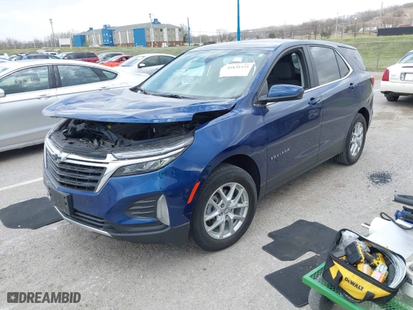 2023 Chevrolet Equinox LT with VIN 3GNAXKEG1PS120109, listed as a IAAI auction lot 41831535 with 51,379 mi miles. Bid and sale history available at carsss.com. Image 17.