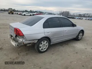 2001 Honda Civic EX with VIN 1HGES26711L037303, listed as a Copart auction lot 47243545 with 103,292 mi miles and Salvage Title. Bid and sale history available at DreamBid. Image 3.