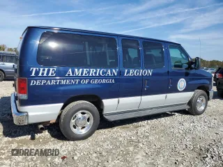 2008 Ford Econoline Passenger XL with VIN 1FMNE11L48DA51670, listed as a Copart auction lot 77653154 with 124,127 mi miles and Salvage title. Bid and sale history available at DreamBid. Image 3.
