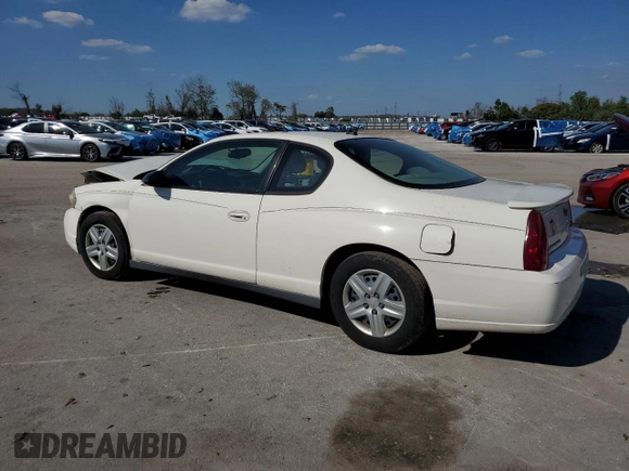 2006 Chevrolet Monte Carlo LS z VIN 2G1WJ15K569308893, wystawiony jako Copart lot #46999505 z przebiegiem 117 604 mil mil oraz Szkoda całkowita • Salvage title. Historia ofert i sprzedaży dostępna na DreamBid. Obrazek 2.