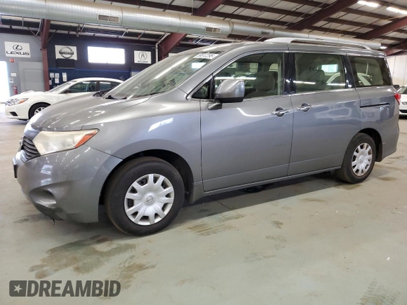 2014 Nissan Quest SV z VIN JN8AE2KP3E9101715, wystawiony jako Copart lot #59812295 z przebiegiem 127 766 mil mil oraz Czysty tytuł • Clean title. Historia ofert i sprzedaży dostępna na DreamBid. Obrazek 1.